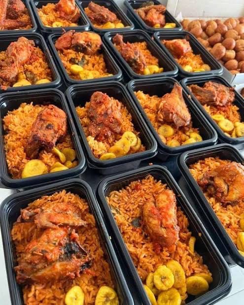 Jollof rice per portion is 1000